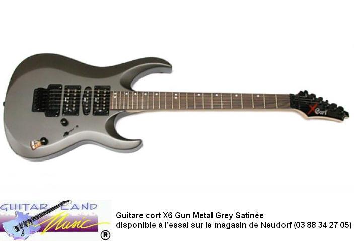 Guitare Cort X6 Gris Satine